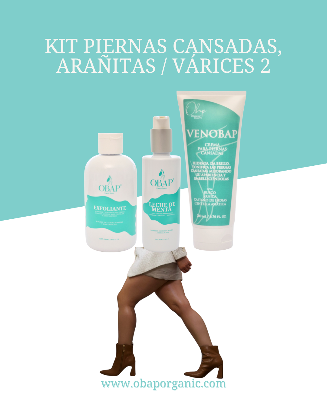 KIT PIERNAS CANSADAS, ARAÑITAS VARICES 2